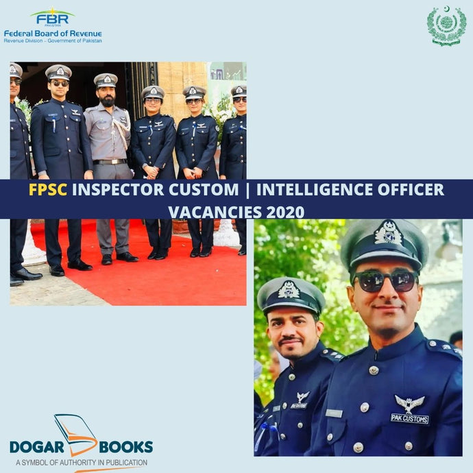FPSC Inspector Custom / Intelligence Officer vacancies 2020