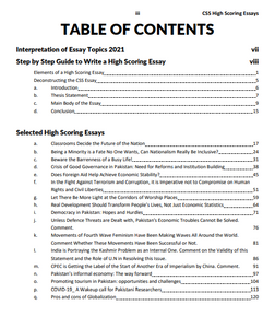 CSS English Essays High Scoring Guide - dogarbooks