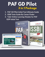 Load image into Gallery viewer, Dogar's PAF GD Pilot Package 3 in 1 (PAF Initial Test Ultimate Guide + ISSB Tests Guide + Online Testing for Initial Test) - dogarbooks