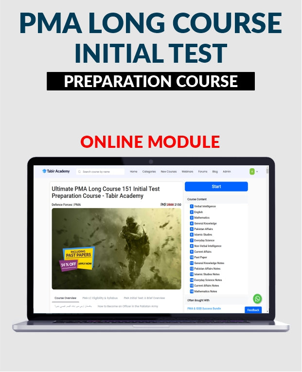 PMA Long Course Initial Test Preparation Package