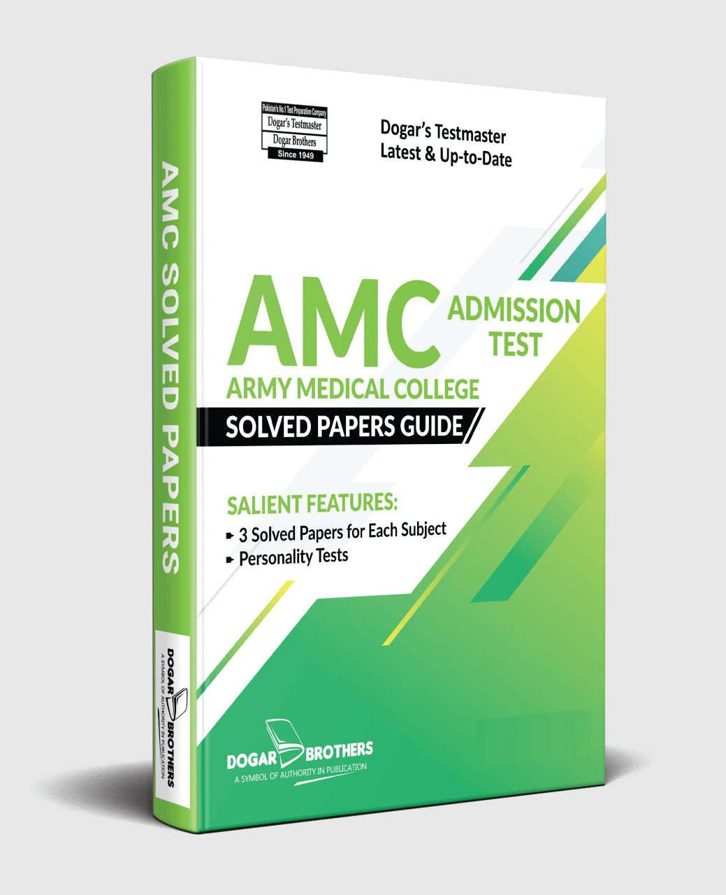 Dogar Pypar AMC Admission Test Solved Papers Guide by Dogar Brothers