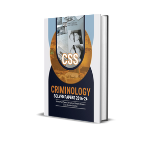 CSS Criminology Solved Papers Guide Package