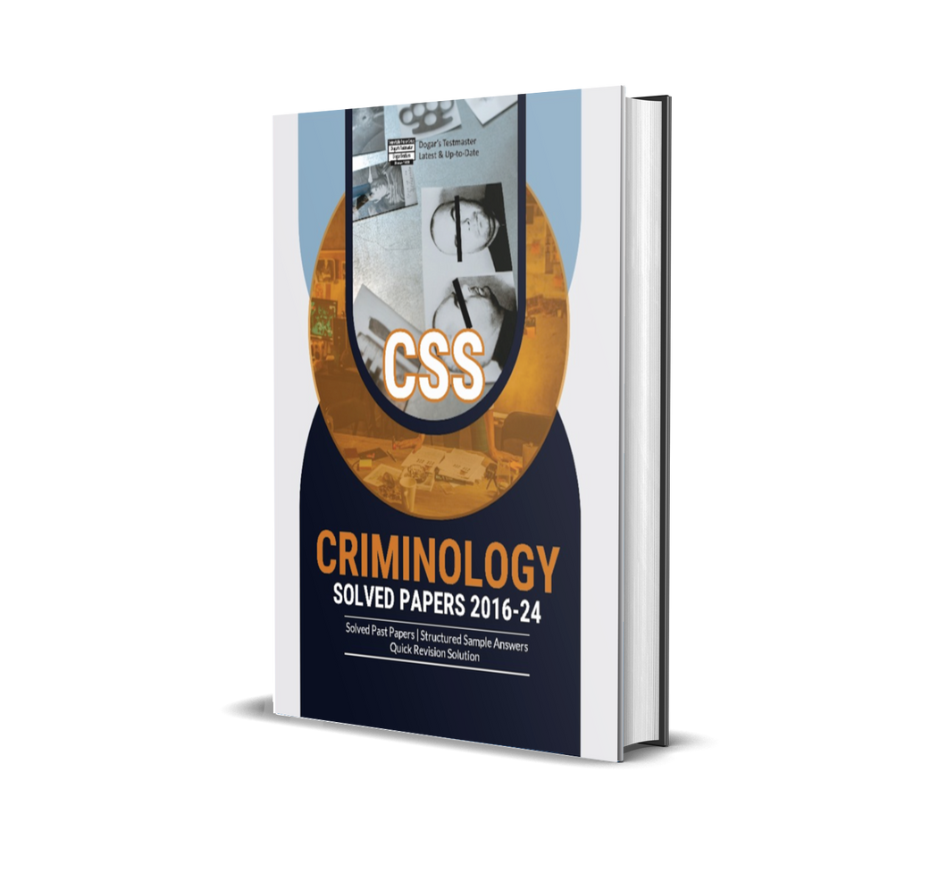 CSS Criminology Solved Papers Guide Package