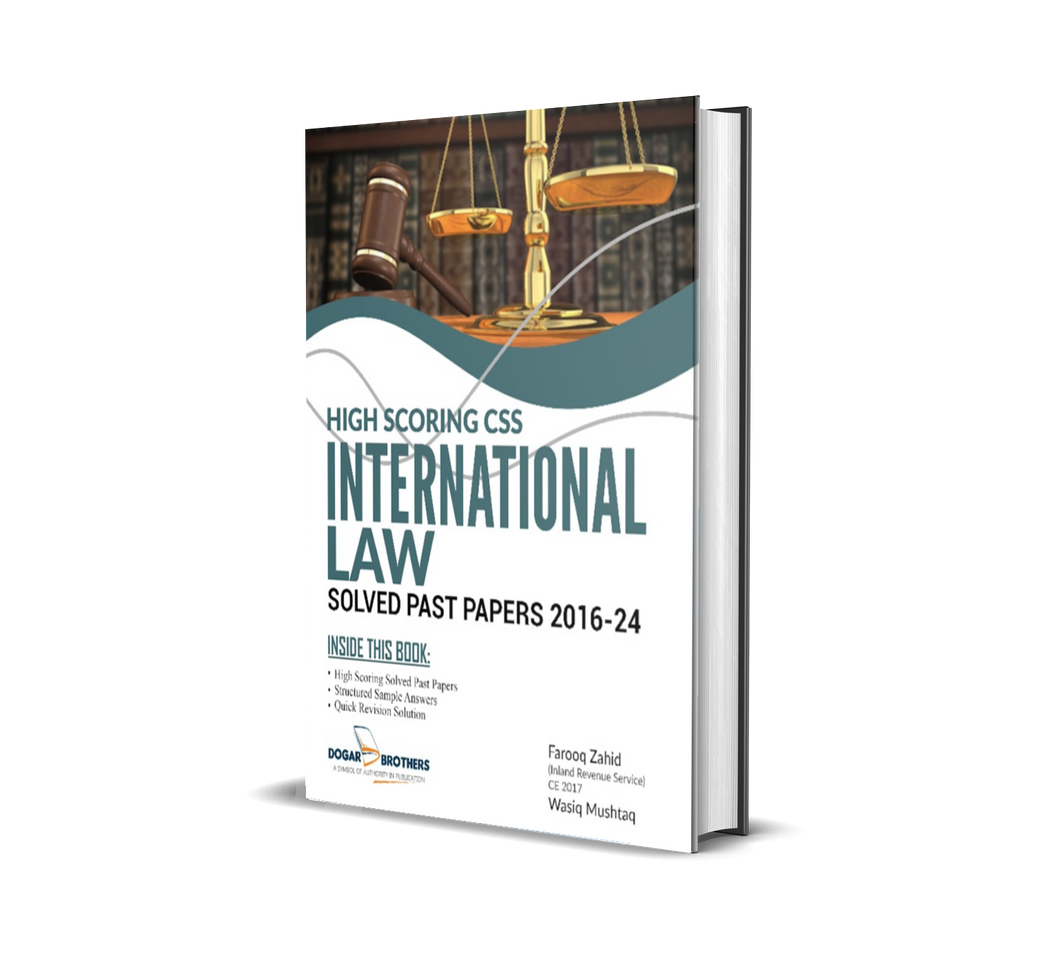 CSS INTERNATIONAL LAW Solved Past Papers 2023 edition