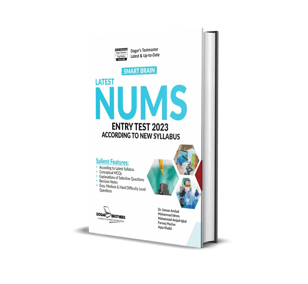 Latest Smart Brain NUMS Entry Test Guide 2023 - dogarbooks