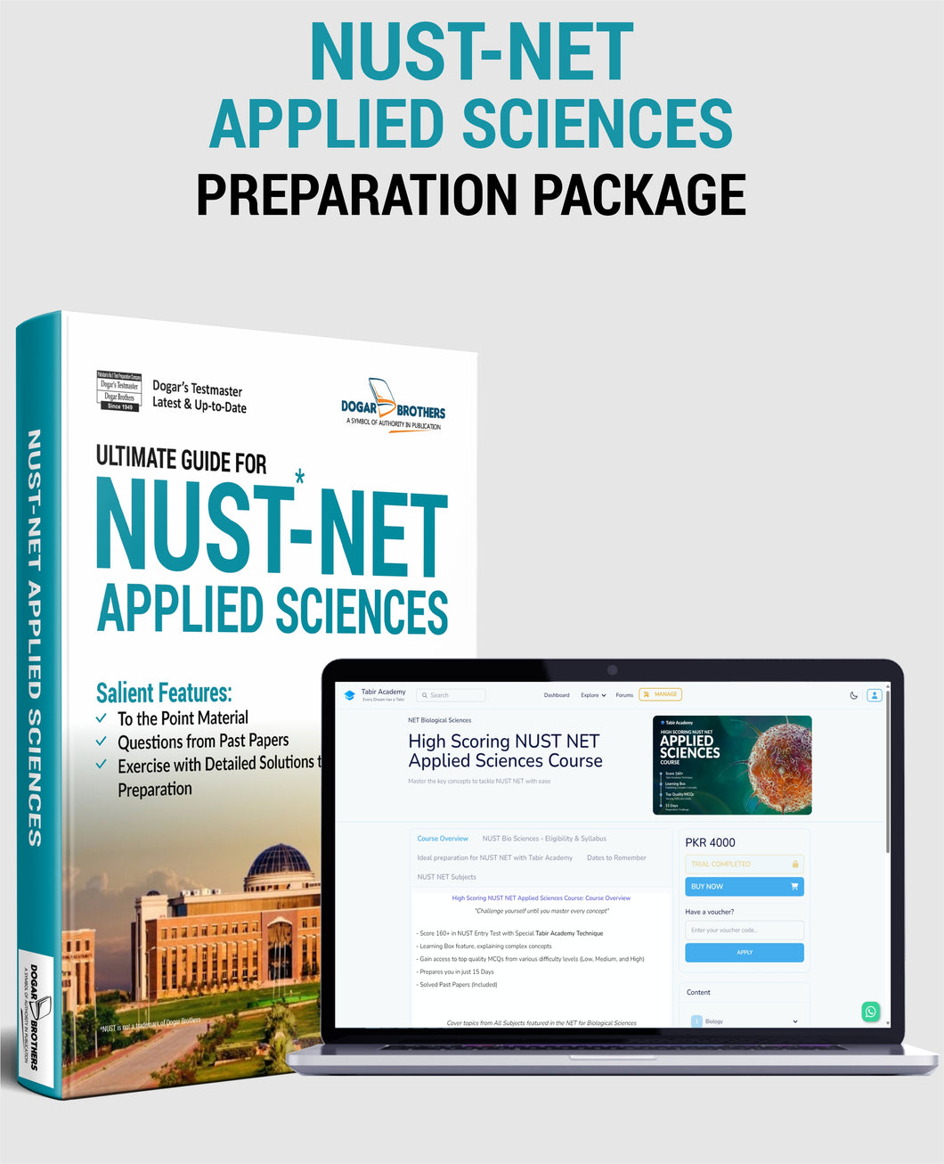 NUST NET Biological Sciences Solved Papers Package