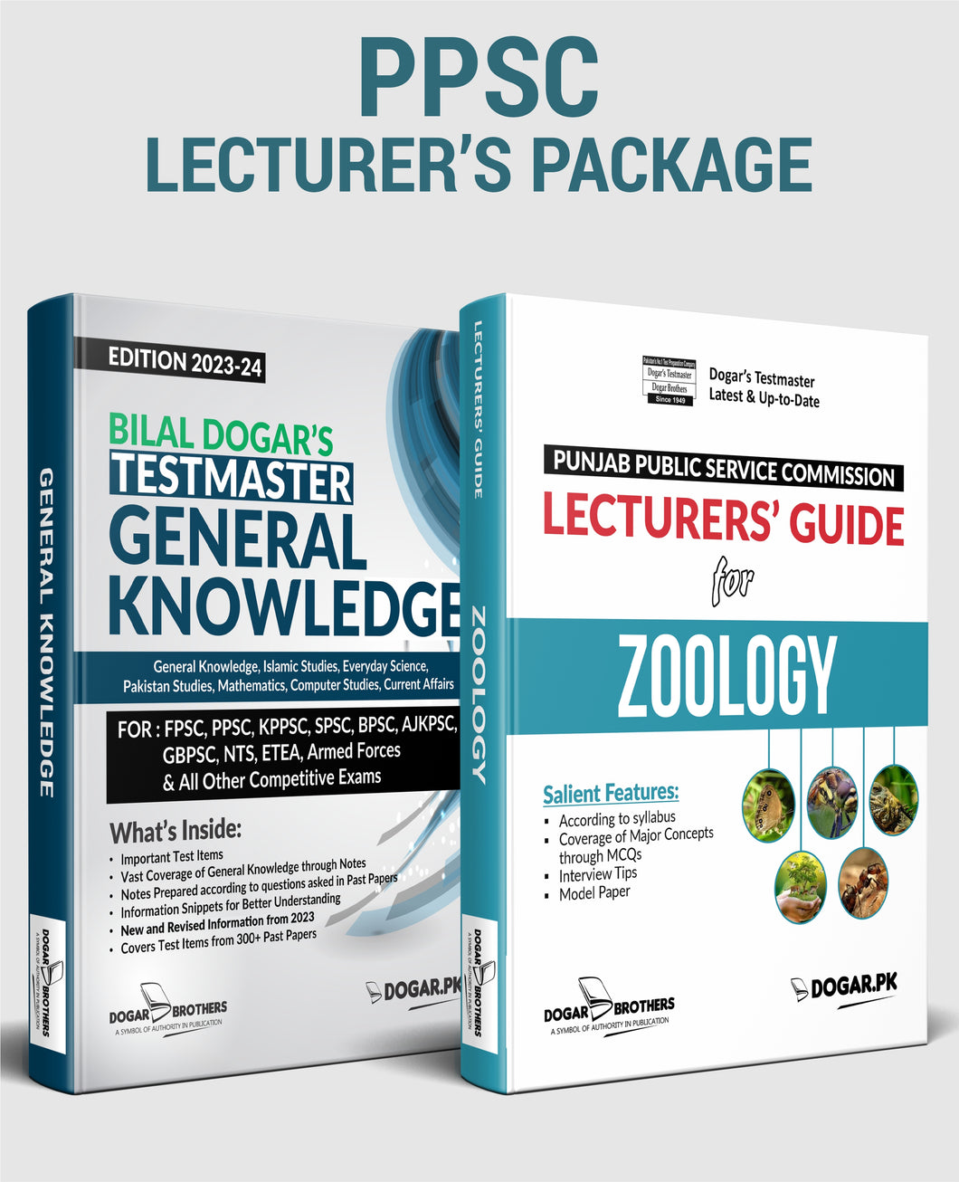 PPSC Lecturer's Zoology & General Knowledge Package - dogarbooks