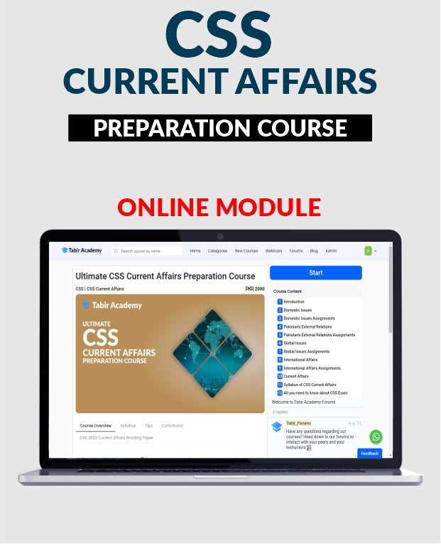 CSS Current Affairs Preparation Course