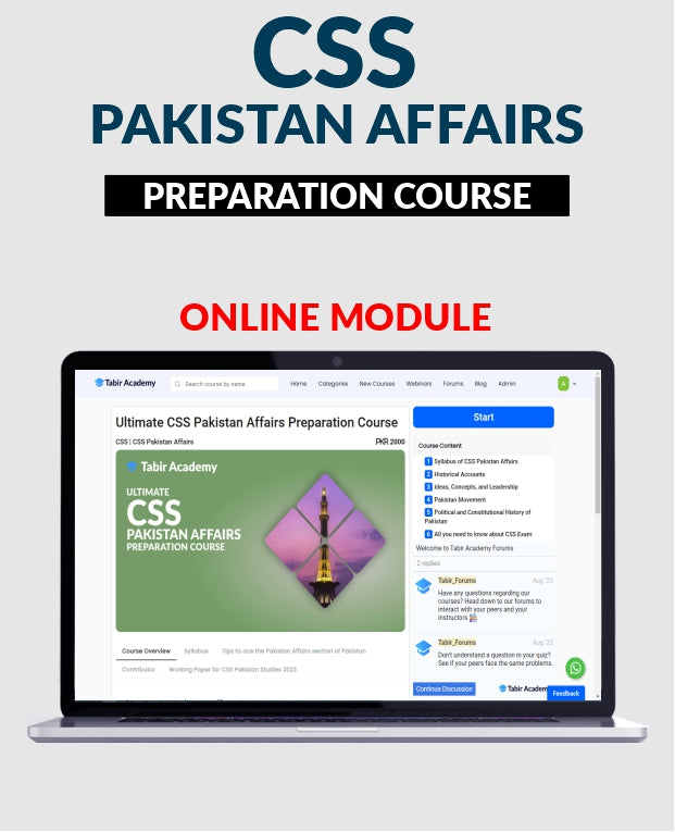 CSS Pakistan Affairs Preparation Course