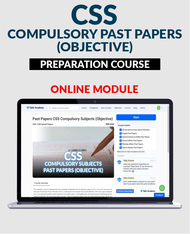 CSS Past Papers Preparation Course