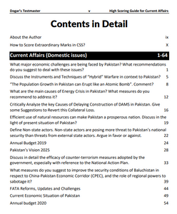 CSS Current Affairs 2021 Edition, High Scoring Guide by Career Finder - dogarbooks