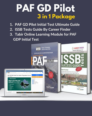 Dogar's PAF GD Pilot Package 3 in 1 (PAF Initial Test Ultimate Guide + ISSB Tests Guide + Online Testing for Initial Test) - dogarbooks