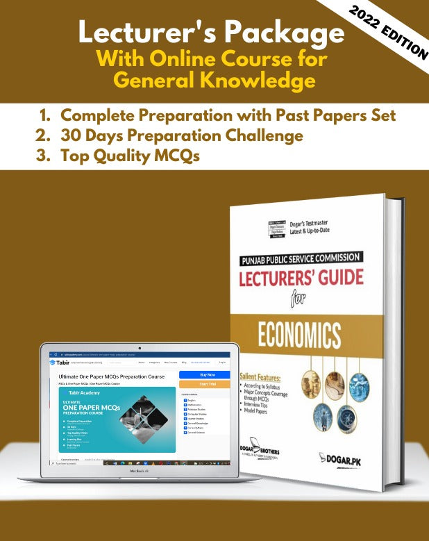 Economics Lecturer's Package with Online Course for General Knowledge - dogarbooks