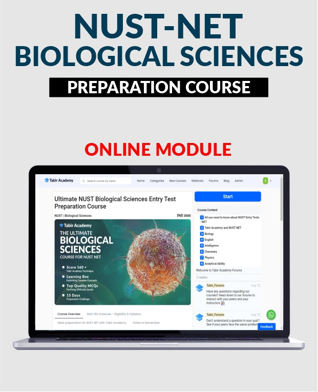 NUST Biological Sciences Entry Test Preparation Course