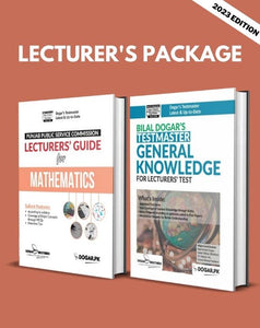 PPSC Lecturer's Mathematics & General Knowledge Package - dogarbooks