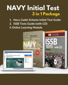 Navy Package 3 in 1 (Navy Cadet Scheme Initial Test Guide + ISSB Tests Guide + Online Testing for Initial Test) - dogarbooks